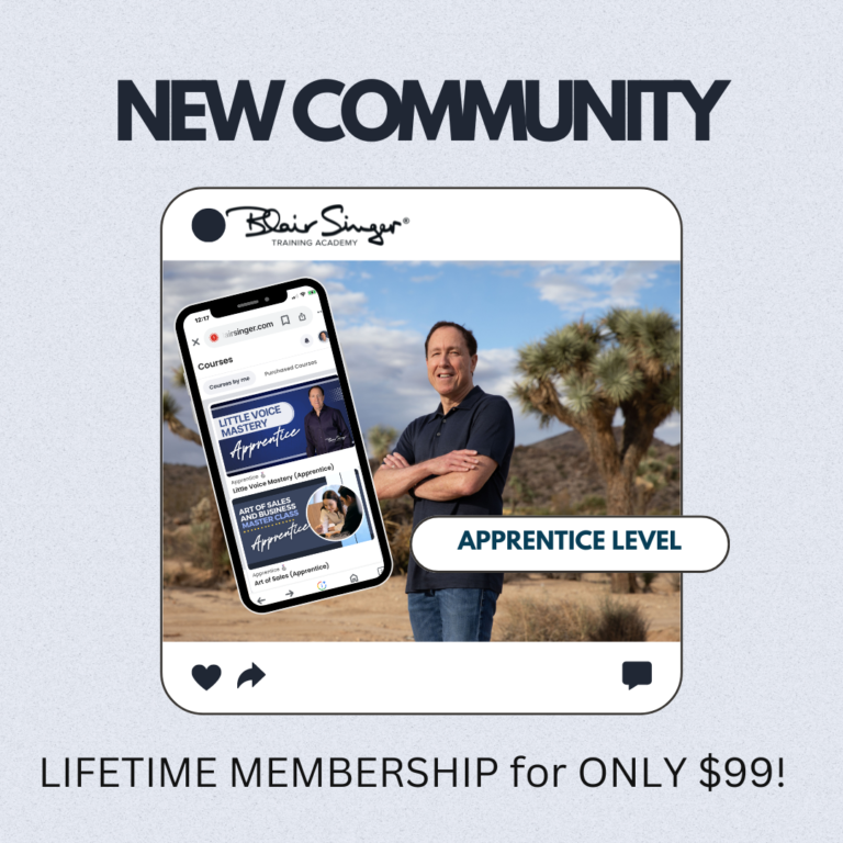 Blair Singer – Sales and Leadership Training | Strategies for Success ...